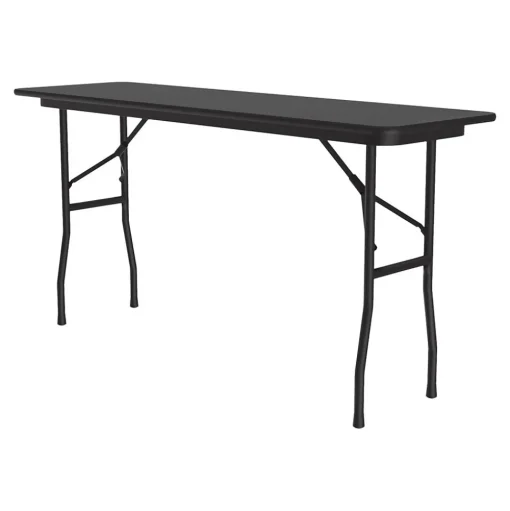 Correll Folding Tables<Folding Table, 72" x 18", Black (CF1872TF-07)