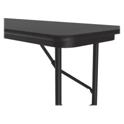 Correll Folding Tables<Folding Table, 72" x 18", Black (CF1872TF-07)