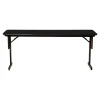Correll Folding Tables<Folding Table, 96" x 18", Black Granite/Black (SP1896TF-07)