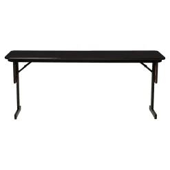 Correll Folding Tables<Folding Table, 96" x 18", Black Granite/Black (SP1896TF-07)