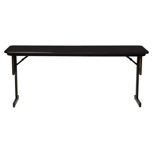 Correll Folding Tables<Folding Table, 96" x 18", Black Granite/Black (SP1896TF-07)