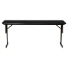 Correll Folding Tables<Folding Table, 72" x 24", Black/Walnut (SP2472TF-01)