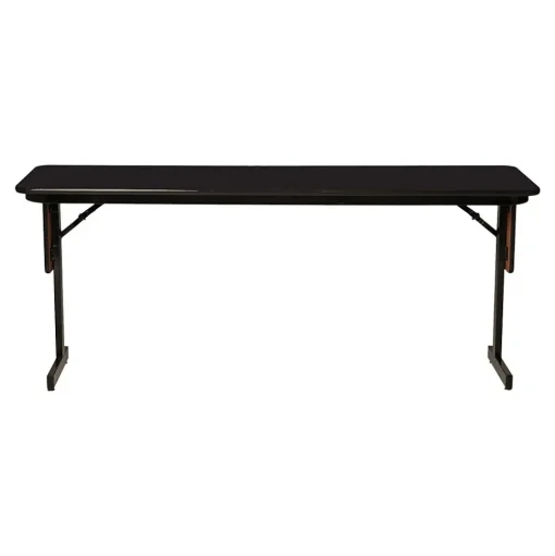 Correll Folding Tables<Folding Table, 72" x 24", Black/Walnut (SP2472TF-01)
