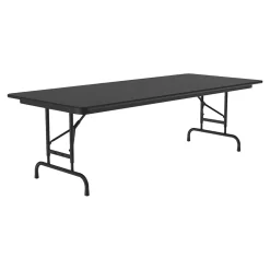Correll Folding Tables<Folding Table, 96" x 30", Black (CFA3096TF-07)