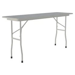 Correll Folding Tables<Folding Table, 72" x 18", Gray (CF1872TF-15)