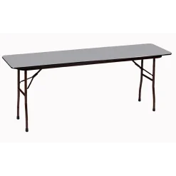 Correll Folding Tables<96-inch Metal, Particle Board & Laminate Seminar Table, Gray Granite