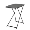 Cosco Folding Tables<18” x 26” Indoor Outdoor Adjustable Height Personal Folding Tailgate Table, Black, 2 pack (37129BLK2E)