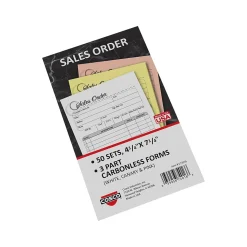 Cosco Business Forms<Artistic 3-Part Carbonless Sales Orders, 4.25" x 7.25", 50 Sets/Book (074016)