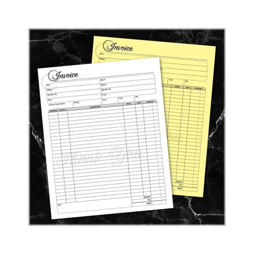 Cosco Business Forms<Artistic 2-Part Carbonless Invoices, 8.5" x 11", 50 Sets/Book (074003)