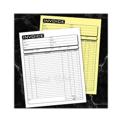 Cosco Business Forms<Business 2-Part Carbonless Invoices, 8.5" x 11", 50 Sets/Book (074005)