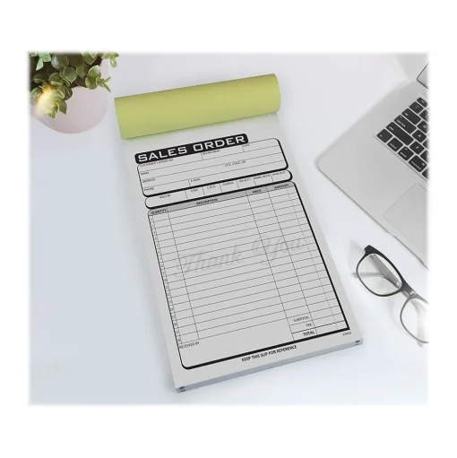 Cosco Business Forms<Business 2-Part Carbonless Sales Orders, 5.5" x 8.5", 50 Sets/Book (074013)