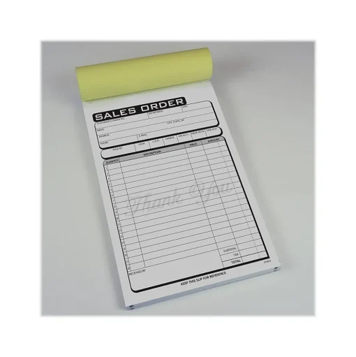 Cosco Business Forms<Business 2-Part Carbonless Sales Orders, 5.5" x 8.5", 50 Sets/Book (074013)