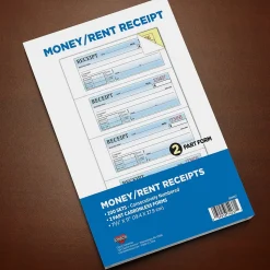 Cosco Business Forms<2-Part Carbonless Receipts, 7.63" x 11", 200 Sets/Book (074037PK2)