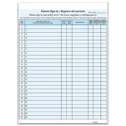 Cosco Medical Forms<Patient Bilingual Confidential Sign-In Forms, 3-Part, 125 Forms/Pack (074042)