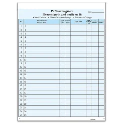 Cosco Medical Forms<Patient Confidential Sign-In Forms, 3-Part, 125 Forms/Pack (074039)