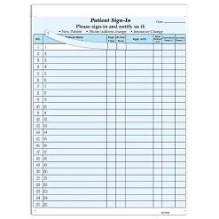 Cosco Medical Forms<Patient Confidential Sign-In Forms, 3-Part, 125 Forms/Pack (074039)