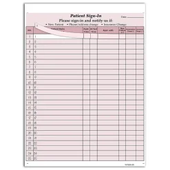 Cosco Medical Forms<Patient Confidential Sign-In Forms, 3-Part, 125 Forms/Pack (074041)