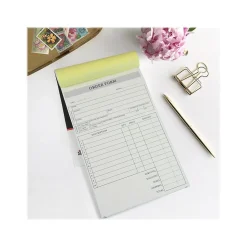 Cosco Business Forms<Simple 2-Part Carbonless Work Orders, 5.5" x 8.5", 50 Sets/Book (074001)