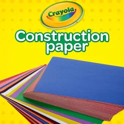 Crayola Construction Paper<12 Colors! Construction Paper, 12" x 9", Assorted Colors, 240/Carton (993200)