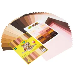 Crayola Construction Paper<Colors of the World 8.5" x 11" Construction Paper, Assorted Colors, 48 Sheets/Pack (99-0091)
