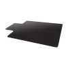 Deflect-O Chair Mats<EconoMat Hard Floor Chair Mat with Lip, 45" x 53'', Black (CM21232BLKCOM)