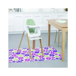 Deflect-O Chair Mats<FashionMat Lazy Daisies Hard Floor Chair Mat, 35" x 40", Low-Pile, Multicolor (CM3540LD)