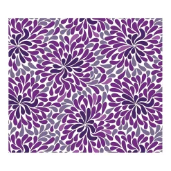 Deflect-O Chair Mats<FashionMat Purple Rain Hard Floor Chair Mat, 35" x 40", Low-Pile, Purple/White (CM3540PR)