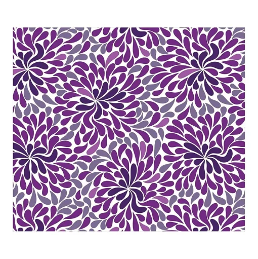 Deflect-O Chair Mats<FashionMat Purple Rain Hard Floor Chair Mat, 35" x 40", Low-Pile, Purple/White (CM3540PR)