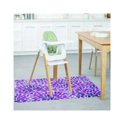 Deflect-O Chair Mats<FashionMat Purple Rain Hard Floor Chair Mat, 35" x 40", Low-Pile, Purple/White (CM3540PR)