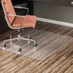 Deflect-O Chair Mats<Hard Floor Chair Mat, 48" x 60", Clear (CM24442FBLKSS)