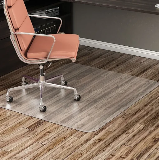 Deflect-O Chair Mats<Hard Floor Chair Mat, 48" x 60", Clear (CM24442FBLKSS)