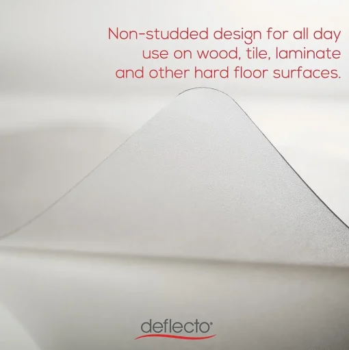 Deflect-O Chair Mats<Hard Floor Chair Mat, 48" x 60", Clear (CM24442FBLKSS)