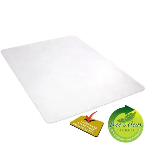 Deflect-O Chair Mats<Hard Floor Chair Mat, 48" x 60", Clear (CM24442FBLKSS)