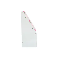 Delta Children Bookcases<Sling Book Rack 4-Tier 28"H Bookshelf, Bianca White/Pink (TB84413GN-130)