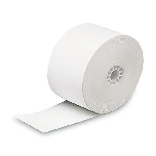 Universal Pos Paper<DN PUSH Single-Ply Thermal Paper Rolls, 1-3/4" x 230 ft, White, 10/Pack