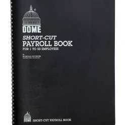Dome Accounting & Record Journals<Short-Cut Payroll Book, 8 Columns, 11.25" x 8.75", Navy (650)