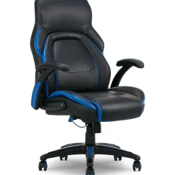 Dormeo Office Chairs<Ergonomic Faux Leather Swivel Manager's Chair, Blue (60030-BLU)
