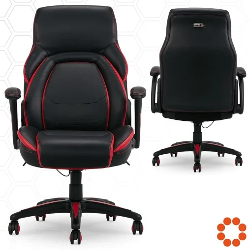 Dormeo Ergonomic Chairs<Vantage Ergonomic Bonded Leather Swivel Manager Chair, (60030-RED)