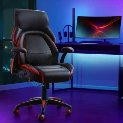 Dormeo Ergonomic Chairs<Vantage Ergonomic Bonded Leather Swivel Manager Chair, (60030-RED)