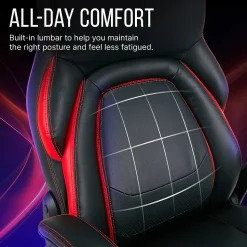 Dormeo Ergonomic Chairs<Vantage Ergonomic Bonded Leather Swivel Manager Chair, (60030-RED)
