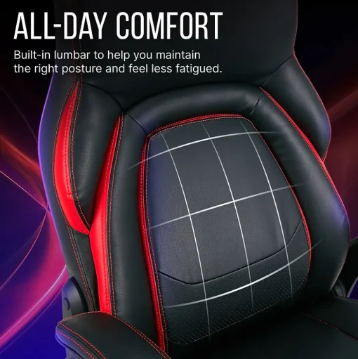 Dormeo Ergonomic Chairs<Vantage Ergonomic Bonded Leather Swivel Manager Chair, (60030-RED)