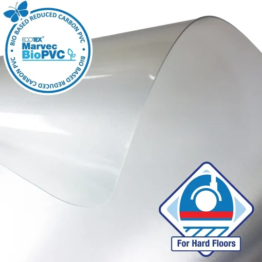 Ecotex Chair Mats<Hard Floor Chair Mat, 36" x 48", Clear Marvec BioPVC (NRCMFLFS0002)