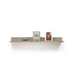 Eden Grove Shelving<Mixed Materials Mounted Wall Shelf, 35.4", Driftwood (9602032E)