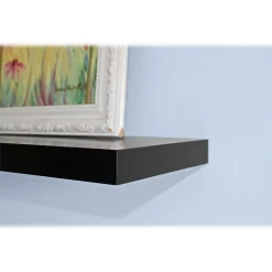 Eden Grove Shelving<Slim MDF Mounted Shelf, 48", Black (9084674)
