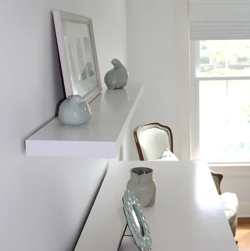 Eden Grove Shelving<Slim Single Wall Shelf, 48"W, White (9084670)