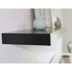 Eden Grove Shelving<Square Edge Single Wall Shelf, 36"W, Black ( 0191402)
