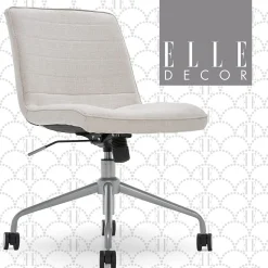 Elle Decor Office Chairs<Adelaide Fabric Task Chair, Ivory (48214B)