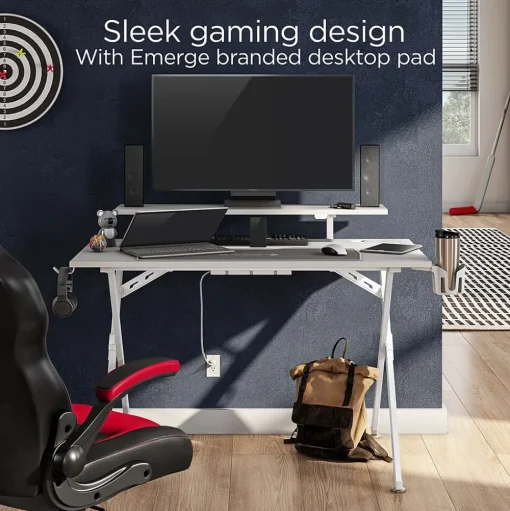 Emerge Office Desks<Vizon 47"W Gaming Desk, (60986)