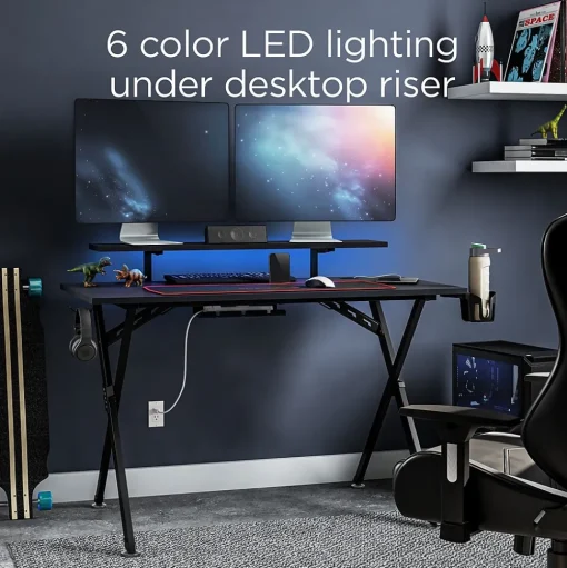 Emerge Computer Desks<Vizon 47"W Gaming Desk, (59260)