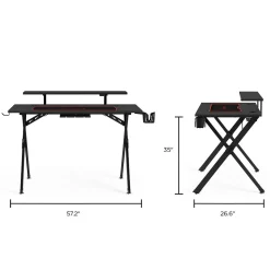 Emerge Computer Desks<Vizon 47"W Gaming Desk, (59260)